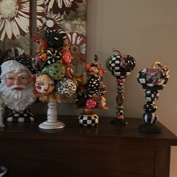 Large Designer inspired Checked Pumpkin - Picture 7 of 11